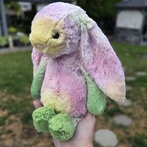 SOLD -BNWT Customized Jellycat Medium Bashful Bunny "Fleur"